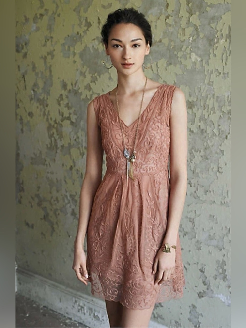 Anthropologie At Dusk Dress by Yoana Baraschi